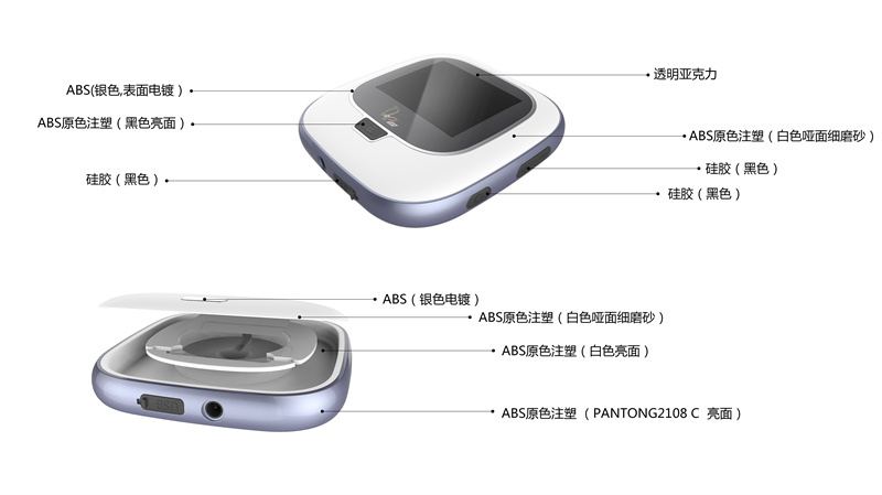 健康按摩儀產品外觀設計，健康產品設計案例